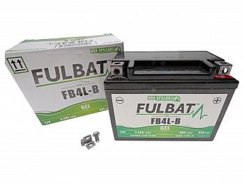 Batteri - Fulbat GEL 12V 5Ah FB4L-B/YT4L-BS